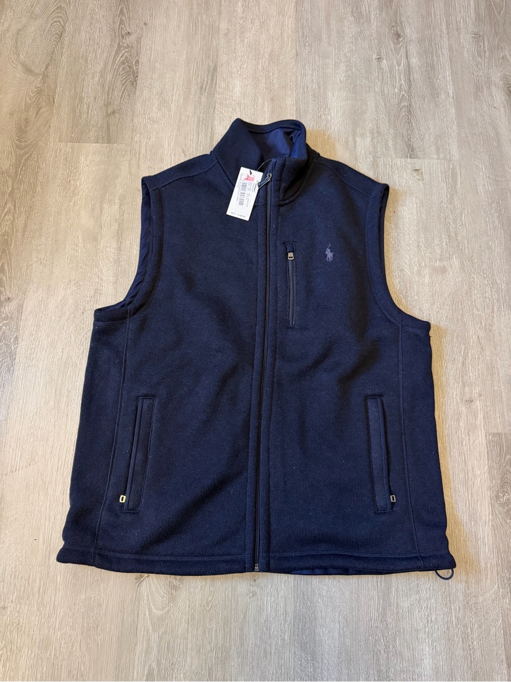 Polo by Ralph Lauren Navy Men's Fleece Vest Sz Large